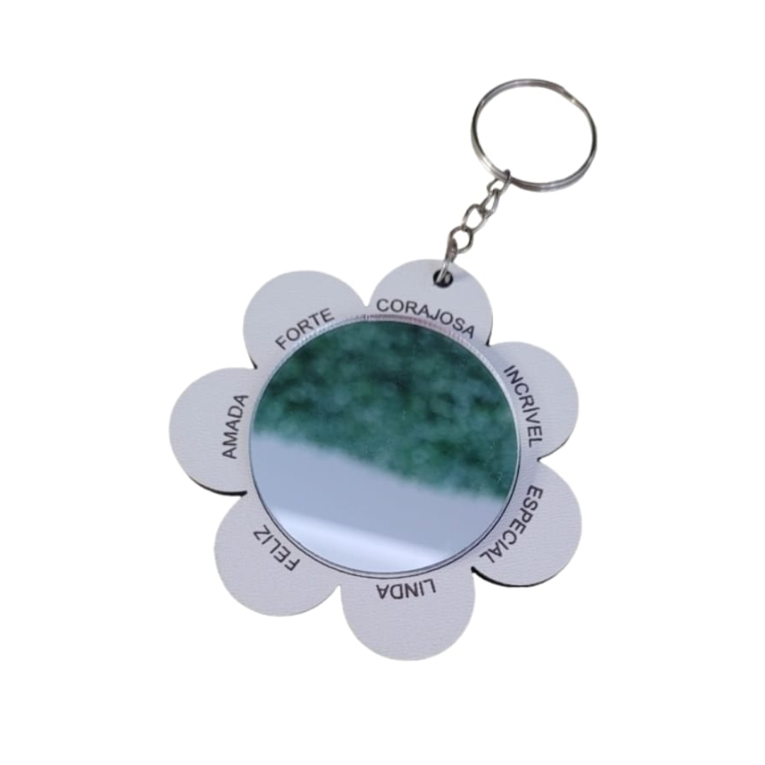 Chaveiro MDF com Espelho